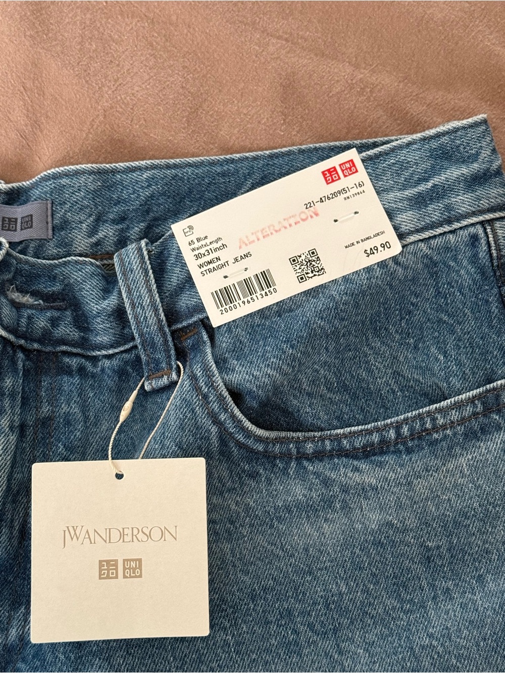 Uniqlo and JW Anderson Straight Jeans - Picture 2 of 4